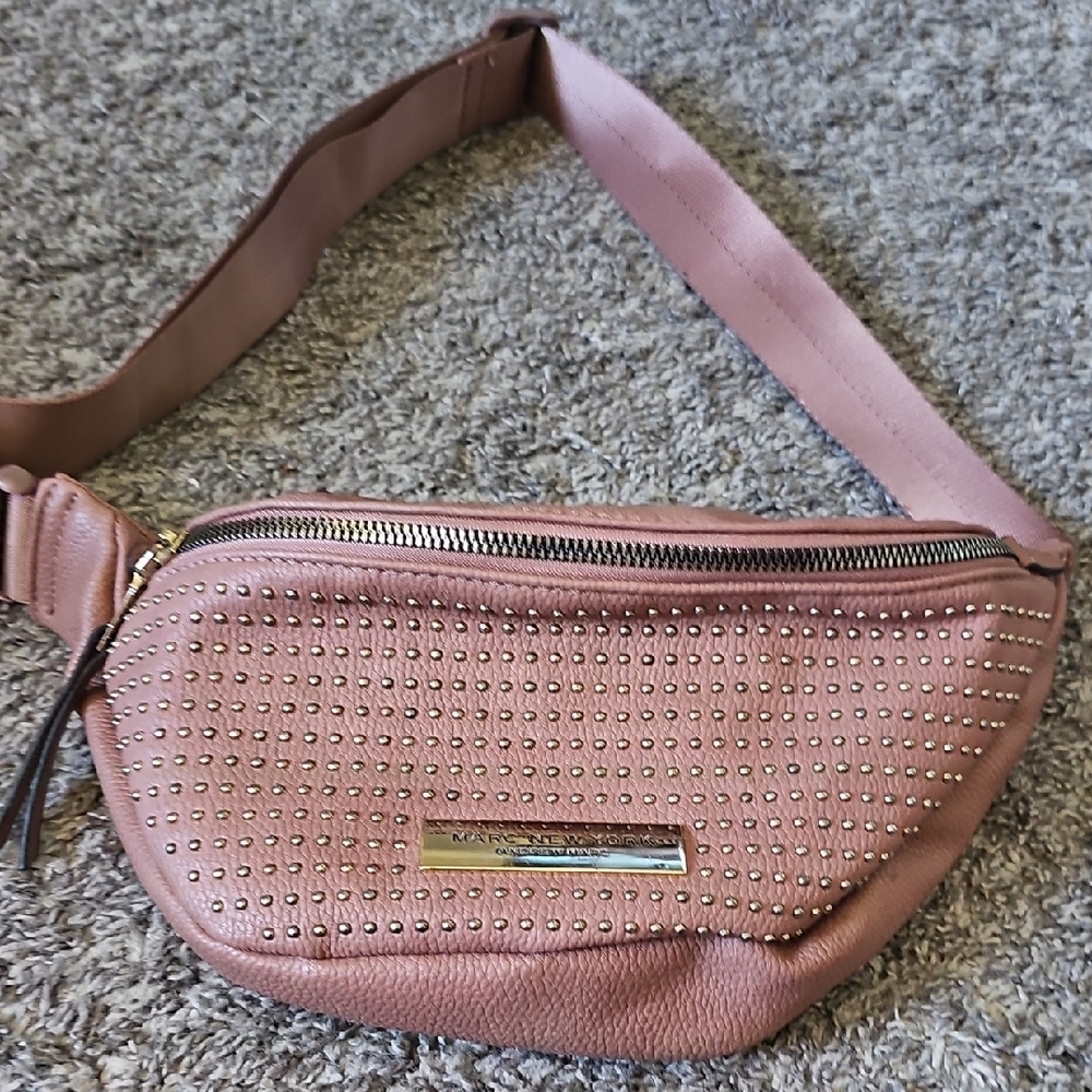 AWESOME Marc New York ROSE Pink Studded Shoulder/bum Bag